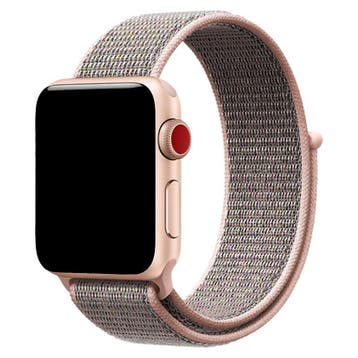 Apple Watch bandje Flyne - geweven - nylon - pink sand, Bandje, Verzenden, Nieuw, Apple Watch