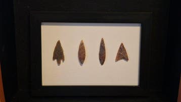 prehistorie vuursteen Pijlpunt - 120 mm (Zonder