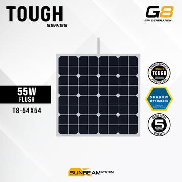 Tough G8 55 Watt Zonnepaneel, Ophalen of Verzenden, Nieuw