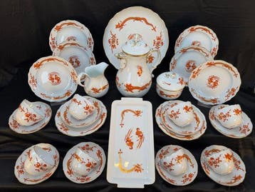 Meissen - Meissen Kaffeeservice für 8 Personen, 29 Teile, 1