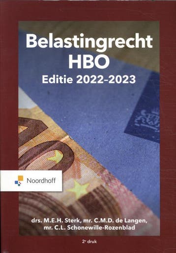Belastingrecht HBO 2022 2023 9789001754259, Boeken, Verzenden, Zo goed als nieuw