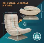Relax Lounger Aberdeen Stof Creme (Meubelen, Interieur), Verzenden