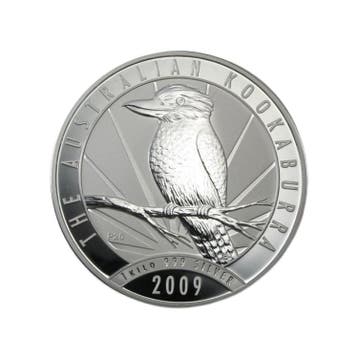 1 kilo zilveren Kookaburra munt 2009, Postzegels en Munten, Edelmetalen en Baren, Verzenden