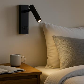 LED Wandlamp - Bedlamp met USB+C poort en schakelaar, Ophalen of Verzenden, Nieuw