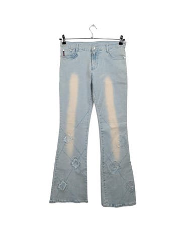 MINNINSHAONU Jeans Dames maat W35 Blauw Vintage, Kleding | Dames, Ophalen of Verzenden, Nieuw