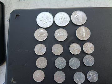 Italië, Republiek Lotto 20 monete Alluminio 1948-1970