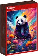 Colorful Panda Puzzel (1000 stukjes) | Alipson Puzzle -, Hobby en Vrije tijd, Denksport en Puzzels, Verzenden, Nieuw