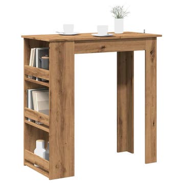 vidaXL Bartafel met opbergrek 102x50x103,5 cm artisanaal, Huis en Inrichting, Verzenden, Nieuw