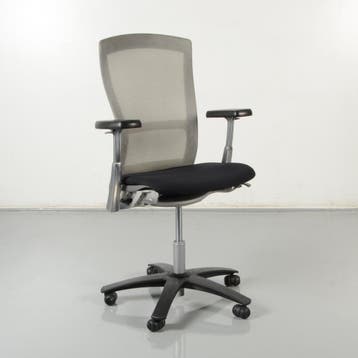 Knoll Life H05 bureaustoel, zwart, grijs mesh, 1D, Ophalen of Verzenden, Nieuw in verpakking