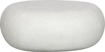 vtwonen Pebble Bijzettafel - Fiber Clay - Betonlook - Wit, Verzenden, Nieuw