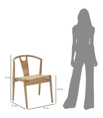 STOEL JAPAN -B- SET 2 STUKS CM 56X53X76, Ophalen of Verzenden, Nieuw