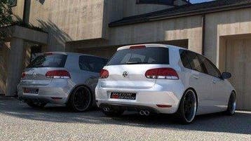 Diffuser VW Golf 6 Met 2 Uitlaatgaten Glans Zwart, Ophalen of Verzenden, Nieuw