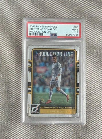 2015/16 Panini Donruss Cristiano Ronaldo 33 Bewertete Karte, Nieuw