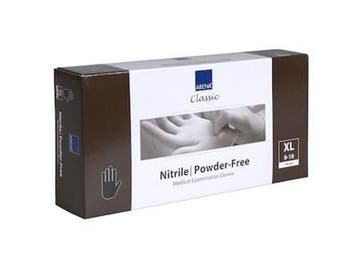 Abena  Nitril Handschoenen  maat XL  Poedervrij Zwart  100, Verzenden, Nieuw
