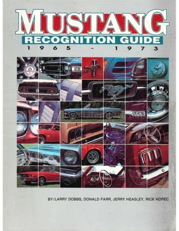 MUSTANG RECOGNITION GUIDE 1965-1973, Nieuw, Ford, Author