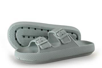 Geweo Slippers in maat 42 Grijs, Kleding | Heren, Slippers, Overige kleuren, Verzenden, Zo goed als nieuw