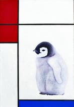 Jos Verheugen - Free after Mondrian, with Penguin (M1079,