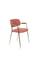 Eetkamerstoel - Roos - Goud/Roze - House of Rebels, Huis en Inrichting, Stoelen, Verzenden, Nieuw