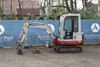 Veiling: Minigraver Takeuchi TB016 Diesel 9kW 2001, Zakelijke goederen, Machines en Bouw | Kranen en Graafmachines, Ophalen, Graafmachine