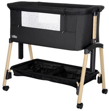 Lorelli Millie Black/Wood Wieg Aan Bed, Kinderen en Baby's, Babywiegjes en Ledikanten, Verzenden, Nieuw