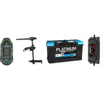 Kolibri boot +fluistermotor 66LBS + 100ah AGM accu + 10ah, Verzenden, Nieuw