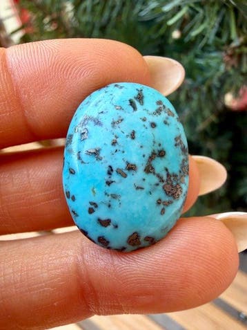 Turquoise Echte edelsteen! Topkleur Neishabour Turquoise
