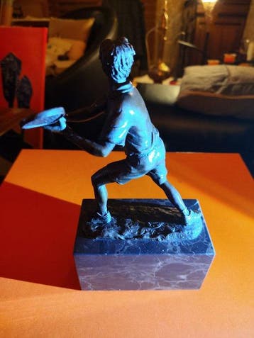 Milo (1910-1978) - sculptuur, Tennis Player - 24 cm -