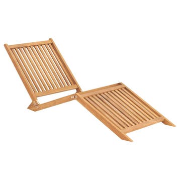 vidaXL Ligbed massief teakhout, Tuin en Terras, Verzenden, Nieuw