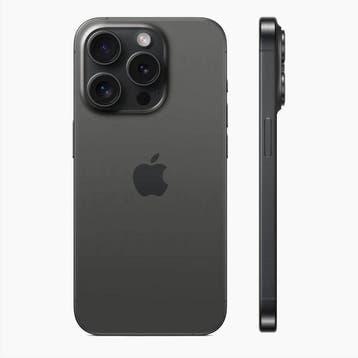 Refurbished iPhone 15 Pro 256 GB Titanium, 256 GB, IPhone 15, Verzenden, Zwart