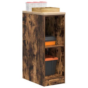 vidaXL Garagekast 30x51x85 cm massief grenenhout gerookt, Verzenden, Nieuw