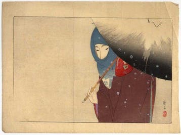 Besneeuwde Dag - Papier - Tomioka Eisen (1864-1905) - Japan