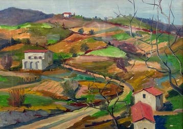 Guglielmo Talamini (1867-1918) - Paesaggio, Antiek en Kunst