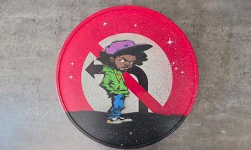 Jinks Kunst - Bob - French Traffic Sign, Antiek en Kunst