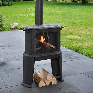 Gietijzeren Buitenkachel Vulture OP VOORRAAD!, Tuin en Terras, Tuinhaarden, Nieuw, Ophalen of Verzenden