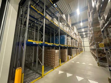 Online veiling: SSI SCHÄFER, pushback palletstelling