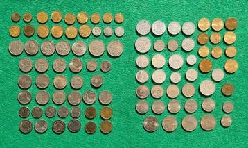 Thailand, Indonesië. 99 coins from 1950s to 2000s, many in