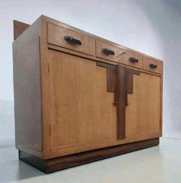Dressoir - Eik, Coromandel - Haagse School dressoir