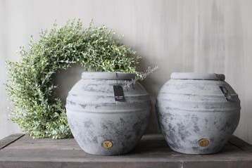 Brynxz ronde bol kruik Stone black 30 x 27 cm, Huis en Inrichting, Woonaccessoires | Vazen, Ophalen of Verzenden, Nieuw