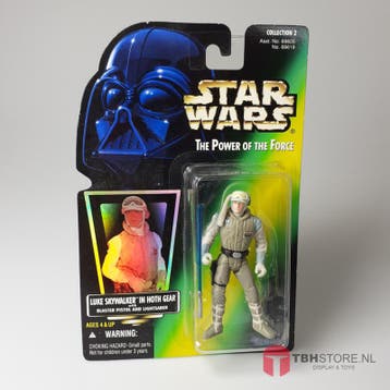 Star Wars POTF2 Green Luke Skywalker in Hoth Gear (Hologram), Verzamelen, Verzenden, Zo goed als nieuw