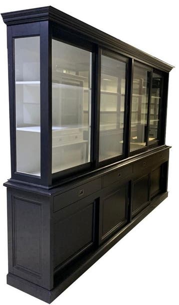 Buffetkast zwart Born 300cm, Ophalen of Verzenden, Nieuw