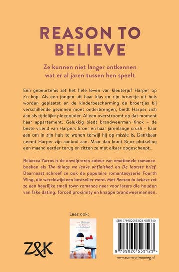 Reason to believe / Legacy / 3 9789020553123 Rebecca Yarros, Boeken, Verzenden, Gelezen, Rebecca Yarros