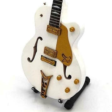 Miniatuur replica Gretsch gitaar - John Frusciante - Red, Ophalen of Verzenden, Nieuw, Pop, Beeldje of Miniatuur