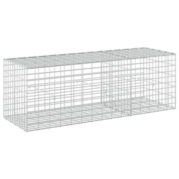 vidaXL Gabion met 5 mm Draad en 5x10 cm Gaas 150x50x50 cm, Verzenden, Nieuw, IJzer