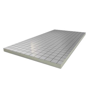 PIR 2-zijdig Aluminium 2400x1200x90mm Rd:4.05 (=2,88 mÂ²), Minder dan 4 cm, Nieuw, Hardschuim (Pir), Minder dan 5 m²
