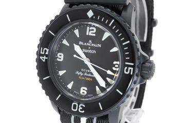 Blancpain × Swatch - Scuba Fifty Fathoms Black - Zonder, Nieuw