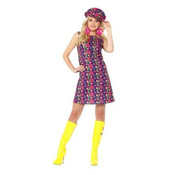 Jaren 60 peace verkleedkleding voor dames - Jaren 60/ hipp.., Verzenden, Nieuw