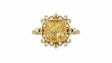Zonder minimumprijs - Ring - 14 karaat Geel goud - 8.30ct., Sieraden, Tassen en Uiterlijk, Nieuw