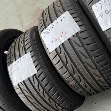2 x Semperit 205-45-16 Zomerbanden 8mm, Gebruikt, 16 inch, Band(en), Personenwagen