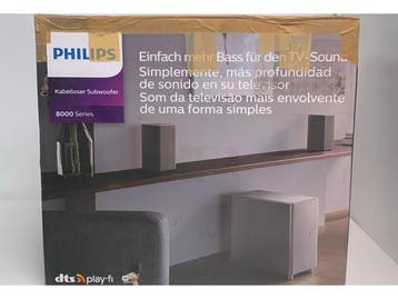 Philips TAW8506/10 - Hifi-Subwoofer - Zilver, Audio, Tv en Foto, Luidsprekers, Verzenden, Nieuw, Philips