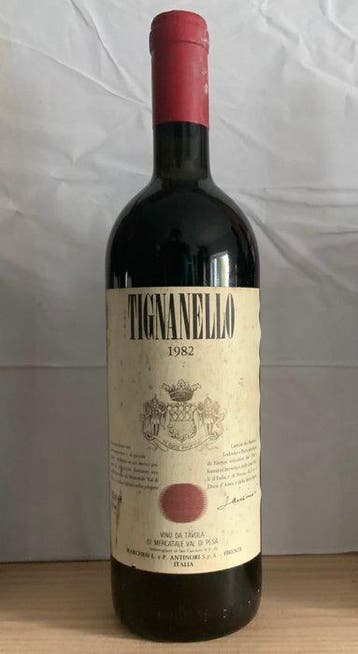 1982 Marchesi Antinori, Tignanello - Toscane IGT - 1 Fles, Nieuw
